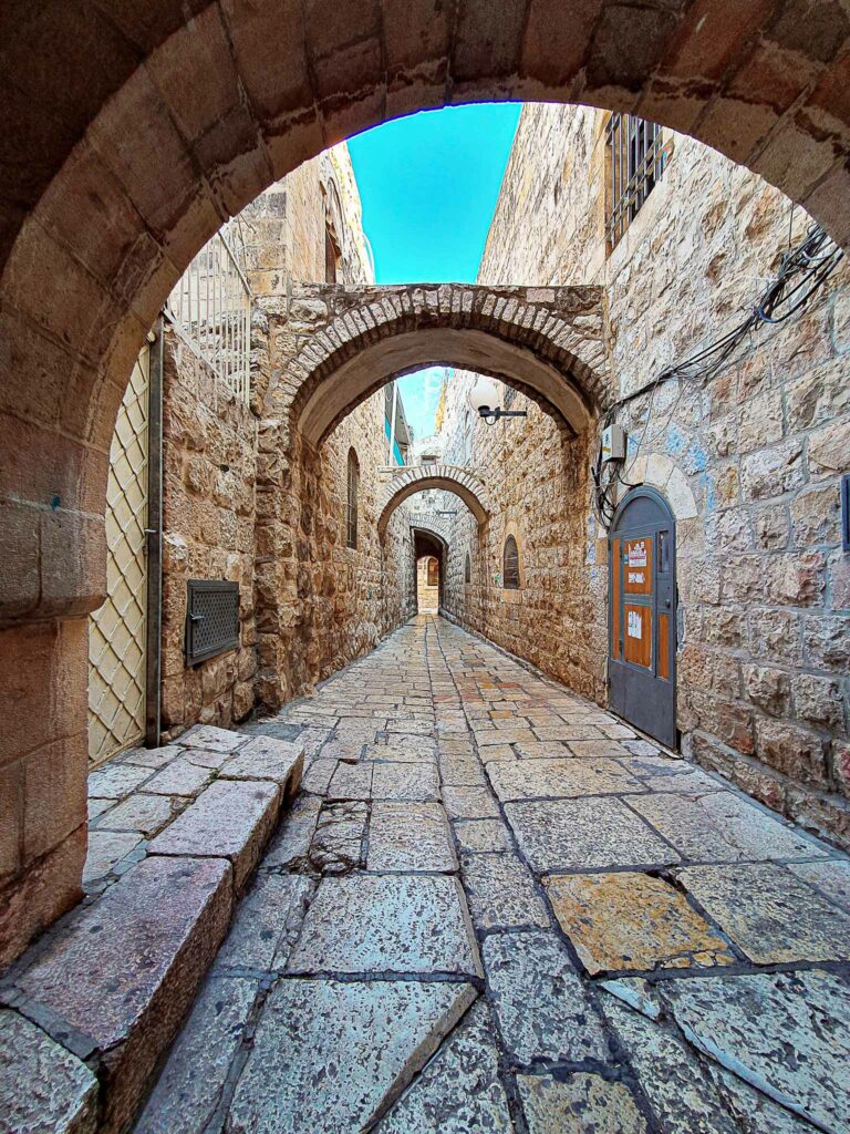 דוגמה לתמונה מהסמארטפון – סמטאות הרובע היהודי בירושלים